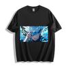 Футболка Jujutsu Kaisen Сатору Годжо - Стильный дизайн с приподнятой повязкой на глаз, унисекс