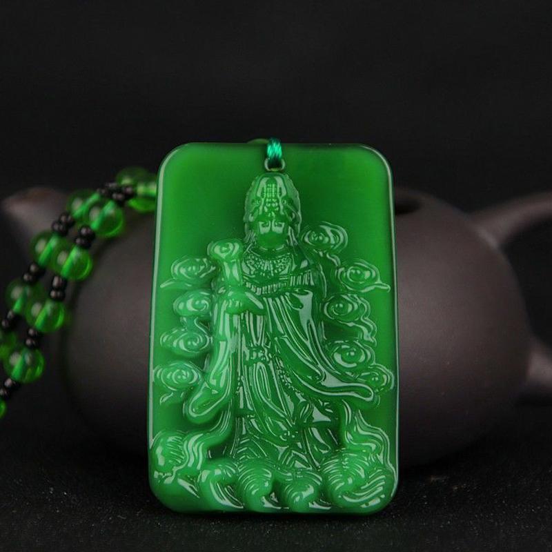 Classic Natural Chinese Agate Pendant Jade Necklace Charm For Women Men Jewelry Carved Blessing Lucky Amulet Gifts