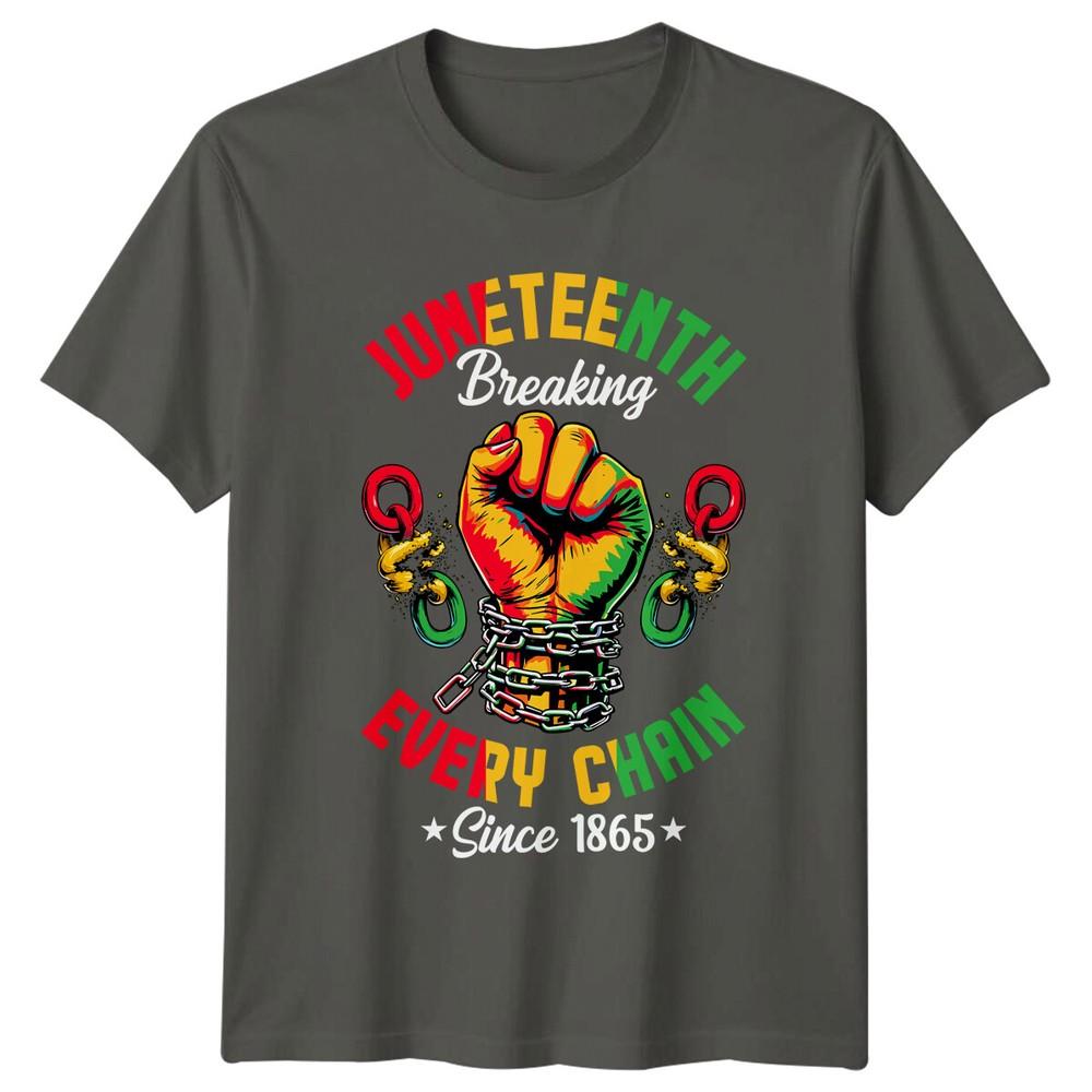 Juneteenth Breaking Every Chain Since 1865 Unisexs TShirt Unisexs Graphic Tee