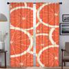 Window Curtain for Room 2 Panel Fruit Home Interior Curtains Shades Partition Halloween Decoration Tulle for Bedroom Living