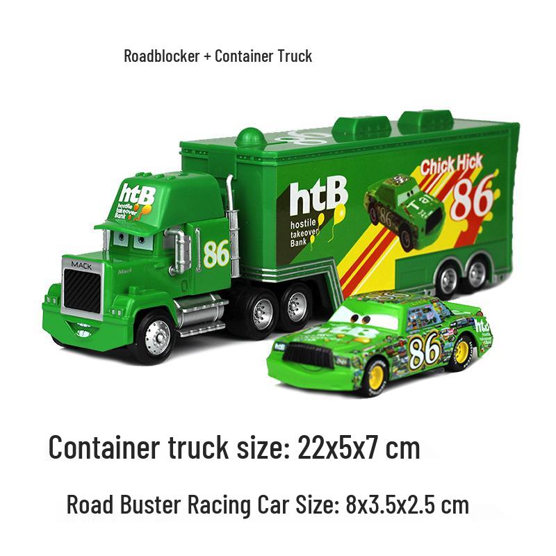 Francsgo Alloy Car Uncle Mack Container Truck Set - King Roadbuster Model Car