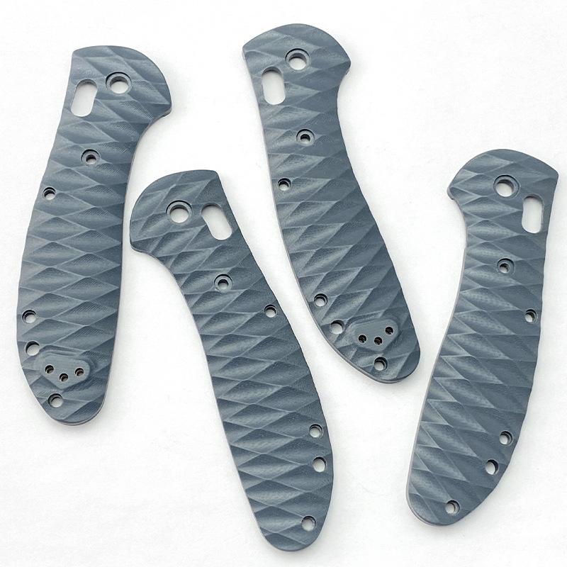 1Pair DIY G10 Material Anti-slip Handle Patch Grips Scales Handle Patch Decor Slabs for Griptilian 551 Folding Knife Accessories