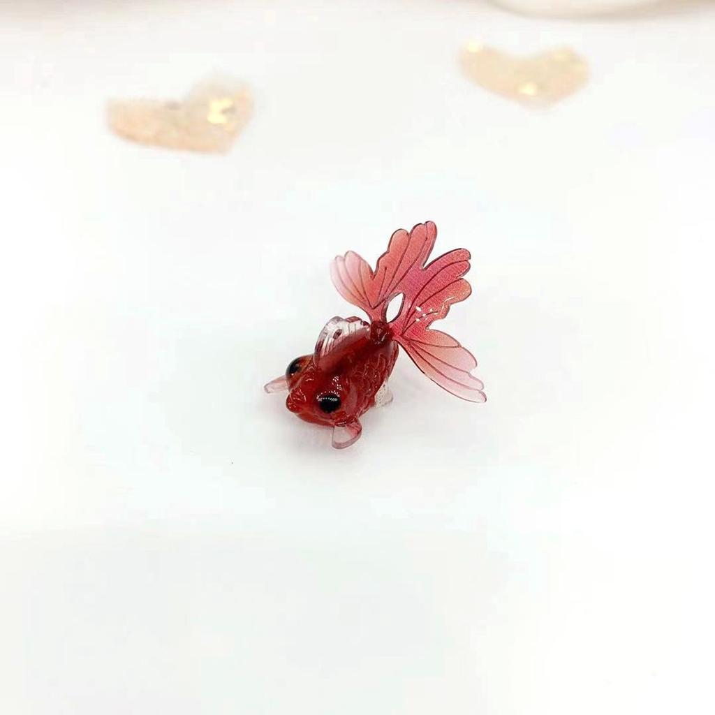 Миниатюрные фигурки для миниатюрного сказочного сада, украшение в виде золотой рыбки