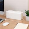 Plastic Desk Power Cable Box with Plastic Lid Power Wire Case Plug-in Board