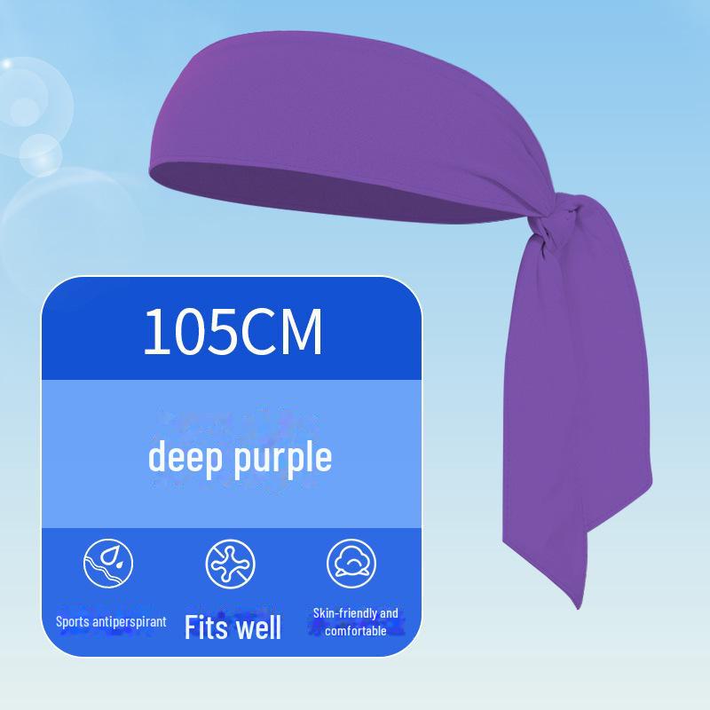 Летняя быстросохнущая теннисная повязка на голову Ice Silk и регулируемый пояс для защиты от пота для велоспорта и спорта