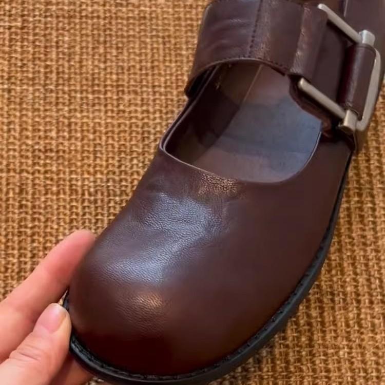 Версия из овчины~ Британский стиль Японская круглая голова Мэри Джейн туфли женские однопуговичные лоферы кожаная платформа универсальные одиночные туфли