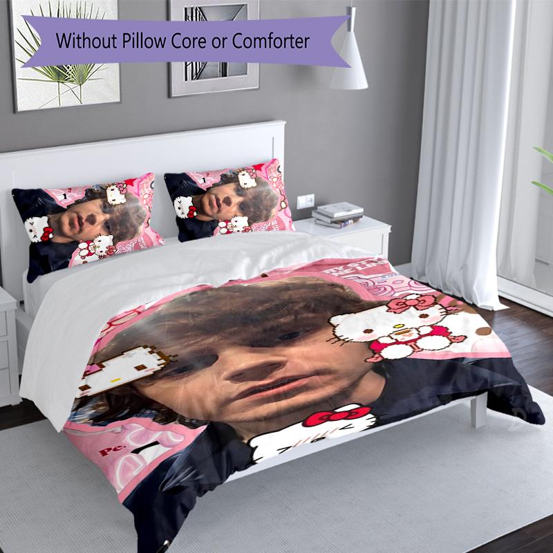 3pcs Evan Peters pattern bedding set duvet cover set includes duvet cover &pillowcases, perfect all season bedroom decoration & gift