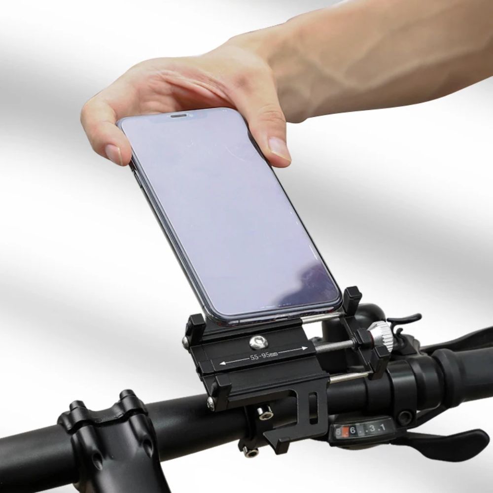 Shockproof Electric Bicycle Phone Holder Aluminum Alloy Handlebar Bicycle Cell Phone Mount Stand