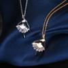 Fashion Ballerina Pendant Necklace For Women Cubic Zirconia Choker Necklaces Gold Silver Color Ballet Dancer Necklace Jewelry
