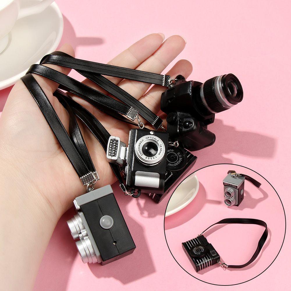 Toy 1/6 Doll Doll SLR Camera Miniature Digital Camera Mini Doll Camera Dollhouse Miniature Camera