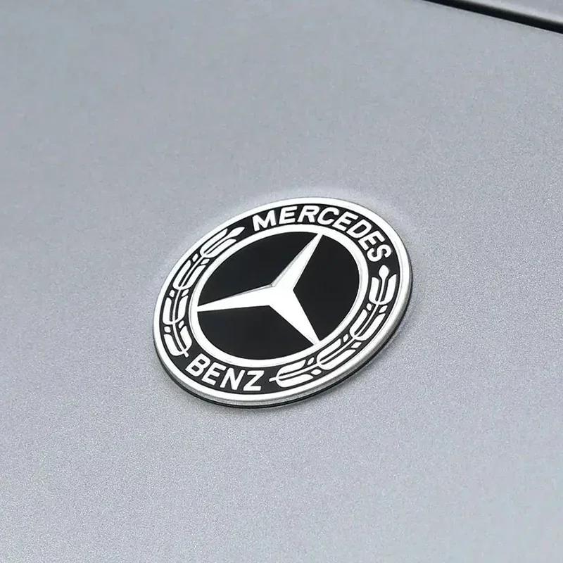 AABGY1 Car Metal Flat Hood Emblem Front Badge Logo Fit Mercedes Benz AMG W212 W213 W205 W177 W247 W176 CLS CLA CLK CLG GLS X2531