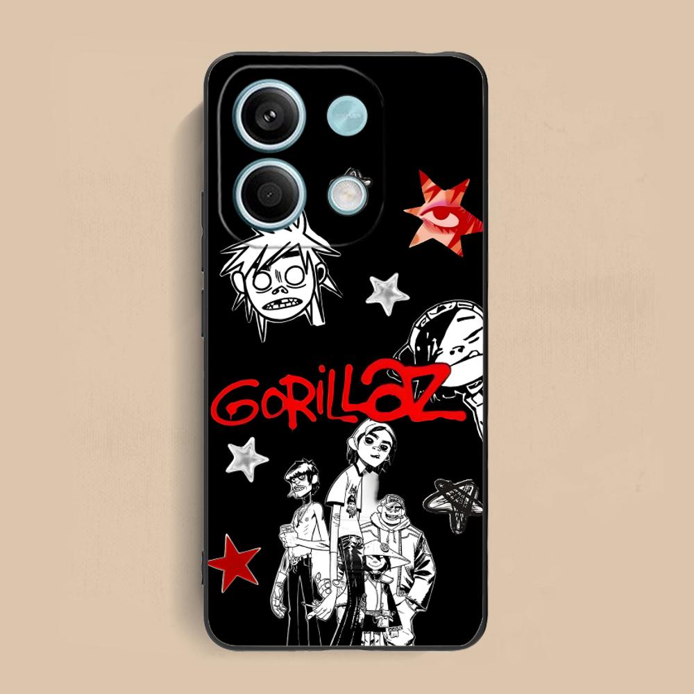 Mobile Gorillaz Phone Case for Xiaomi Redmi Note 14 13 12 11 A5 3 2 1 Pro Plus 4G 5G Colour Printing Pretty Cellphones Cover