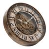 45cm Luxury Creative Wall Clock Vintage 3D Gear Rotating Design Art Wall Clock Home Large Index Silent Bedroom Decoration Clock