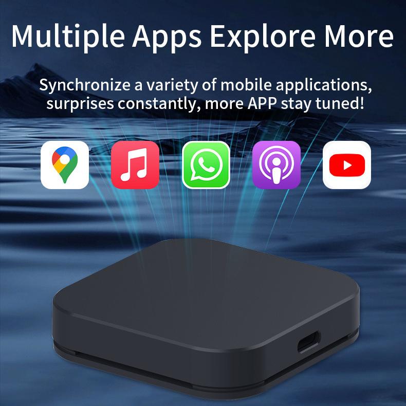 Беспроводной адаптер CarPlay Smart Mini Ai Box для Android/IOS, беспроводной ключ Carplay Plug and Play, USB-соединение, автомобильный адаптер