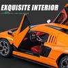Масштаб 1/24 Lambo LPI800-4, литая под давлением модель автомобиля из сплава, игрушки, откатной автомобиль со звуком и светом для детей, коллекция подарков для взрослых