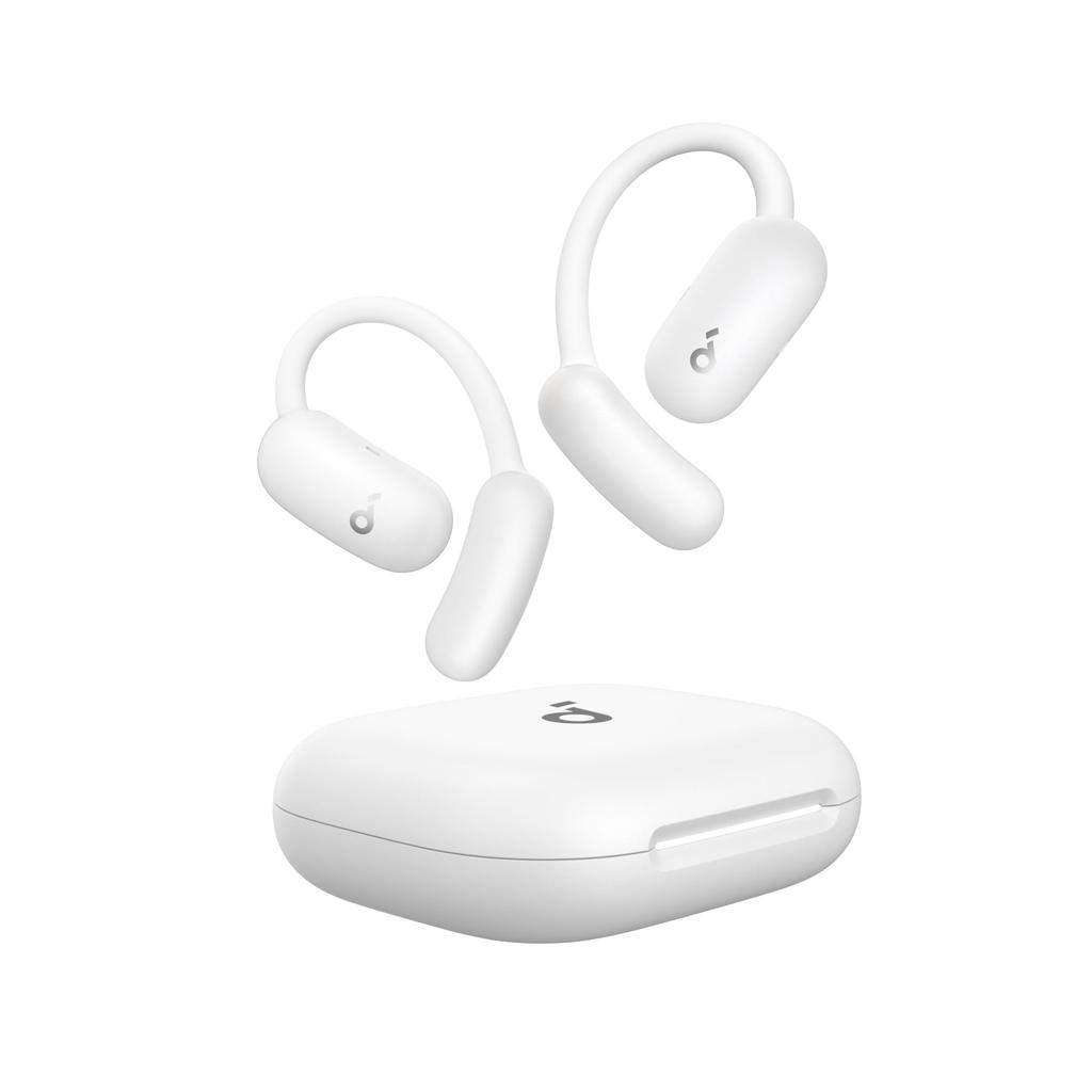 Anker Soundcore AeroFit 2 Wireless Earbuds IP55 Up To 42 Hours of Playback Connection PSE Technical Standards Pearl White (Bluetooth 5.4) [Open-Ear /