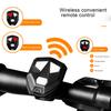 Cycling Tail Light Super Bright High Decibel Speaker Waterproof 5M Remote Control Warning Taillight with Horn Cycling Accessory