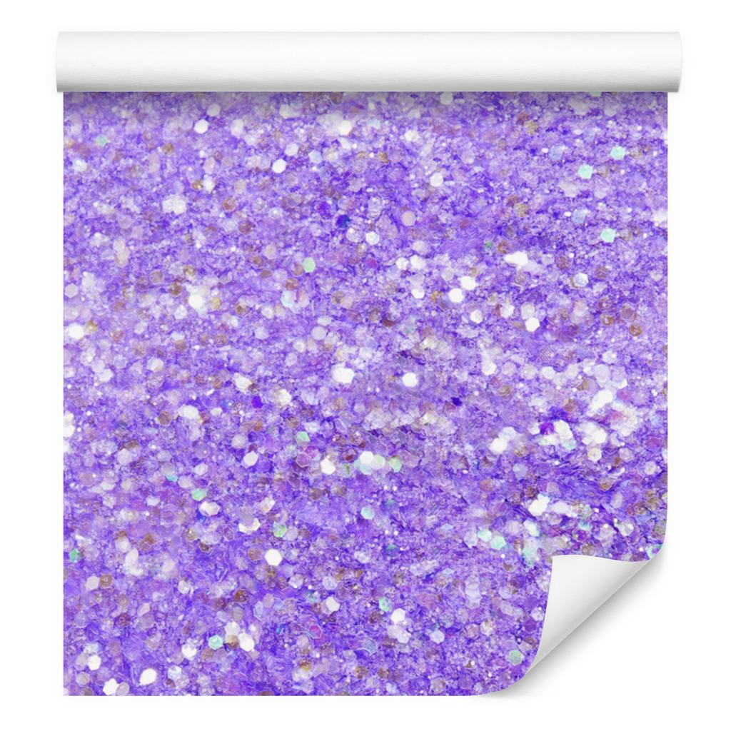 Lavender, purple, blue and white glitter wallpaper 50x1000