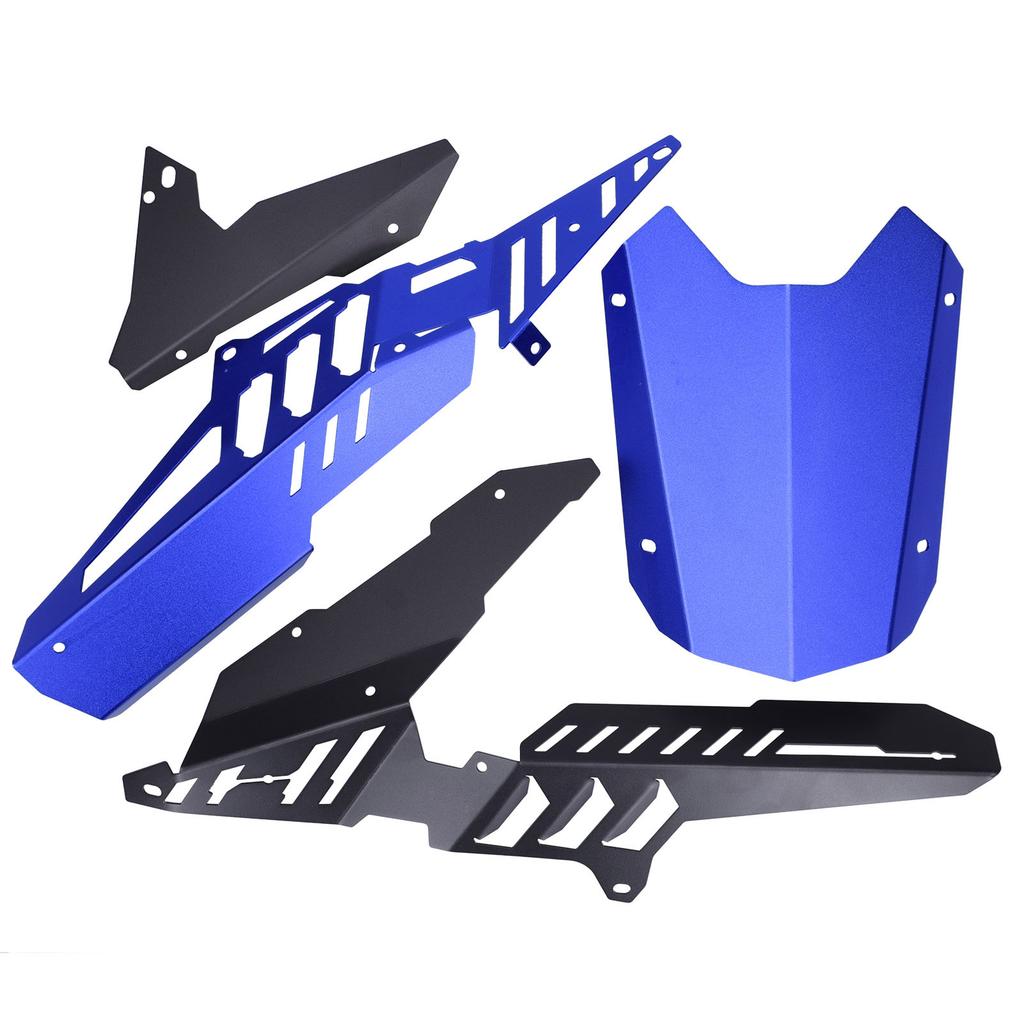 Крышка защиты цепи заднего крыла из алюминиевого сплава с ЧПУ, подходит для Yamaha YZFR25YZFR3MT25MT03(синий )