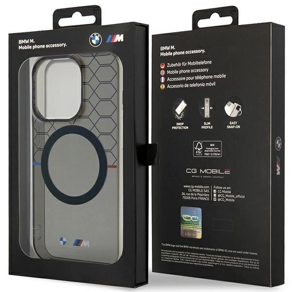 Bmw Bmhmp14Lhgpk Case For Iphone 14 Pro - Gray Pattern Magsafe