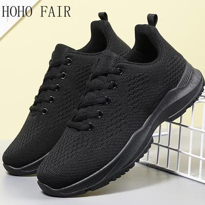 Летняя женская сверхлегкая уличная спортивная обувь большого размера с дышащей сеткой