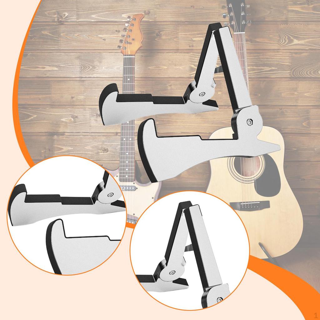 Folding Guitar Stand Floor Holder Foldable Professional Universal Musical Instrument