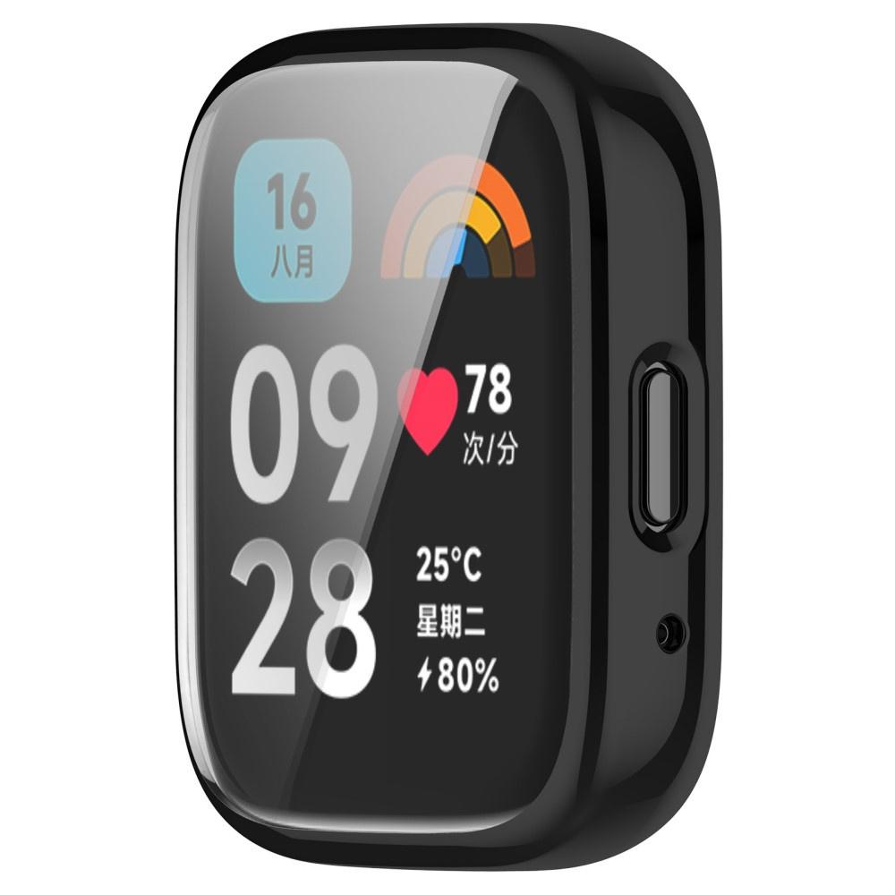 2in1 Case with Screen Protector for Xiaomi Redmi Watch 3 Active, Black