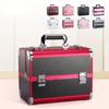 Makeup Case Women Cosmetic Organizer Aluminum Alloy Professional Cosmetic Box Beauty Tattoo Nail Art Supplies Toolbox Suitcase