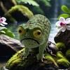 African Rain Frog Statue Grumpy Frog Toad Sculpture Outdoor Garden Yard Frog Decor Novelty Home Office Frog Decor Desk Ornaments
