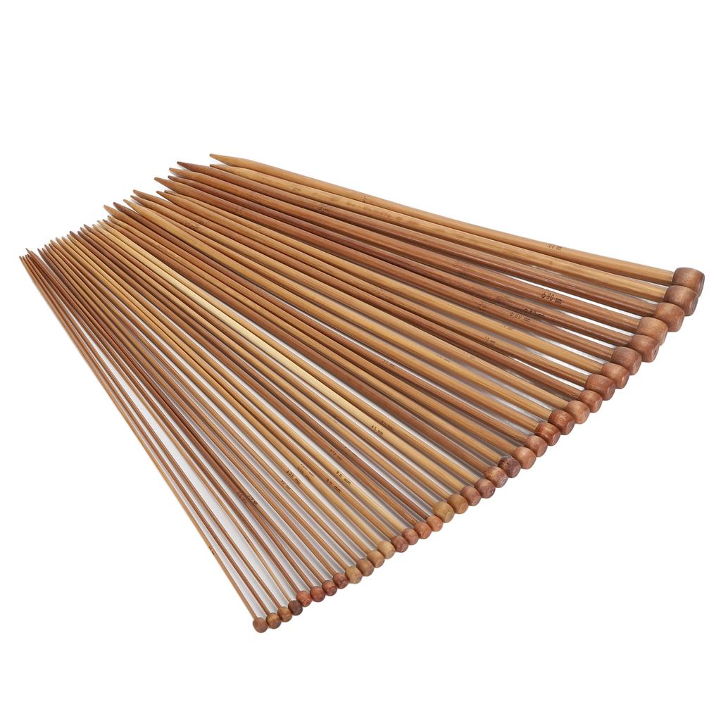 36шт бамбуковые спицы прямые одноточечные карбонизированные спицы для начинающих