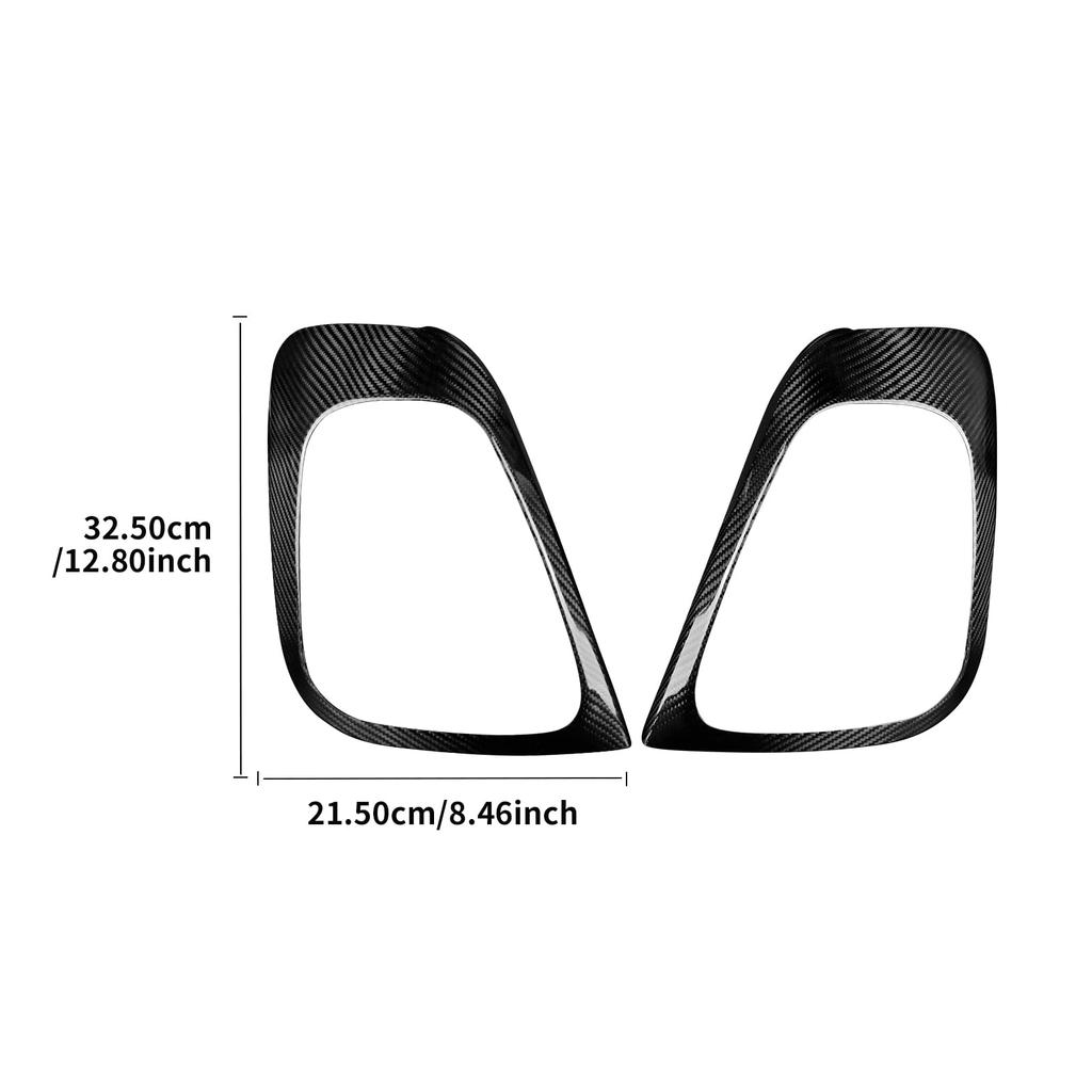 AIRSPEED Carbon Fiber Exterior Custom Taillight Frame Stickers for Abarth 595 695 Fiat 500 and This Customizable Sticker Adds a Touch of Style To Your