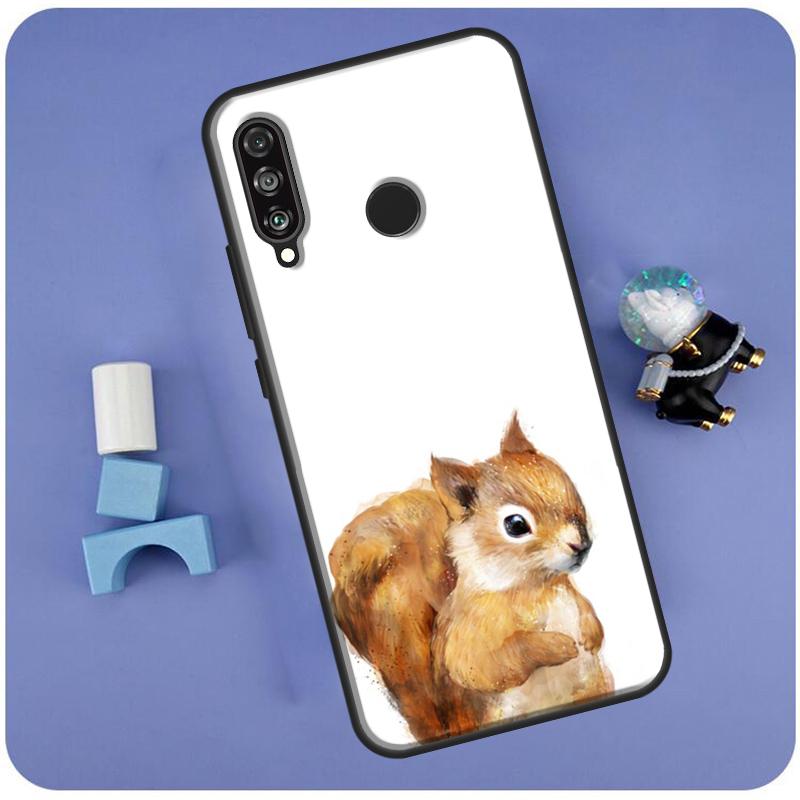 Cartoon Animal Squirrel For Huawei Nova Y60 Y61 Y70 Y72 Y73 Y90 Y91 12i 11i 3i 7i 8i 9 10 SE P20 P40 P30 Lite Case