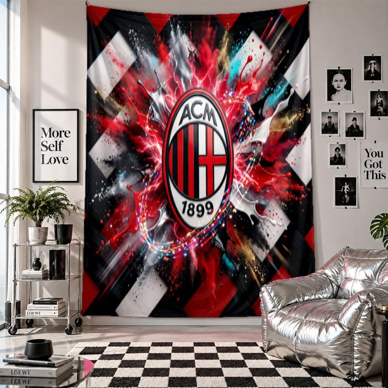 Настенный гобелен AC Milan Домашний декор Настенное полотно для спальни Гостиной Фон