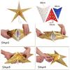 5-конечная звезда бумажная снежинка потолочная подвесная звезда для свадьбы дня рождения рождественской вечеринки украшение дома