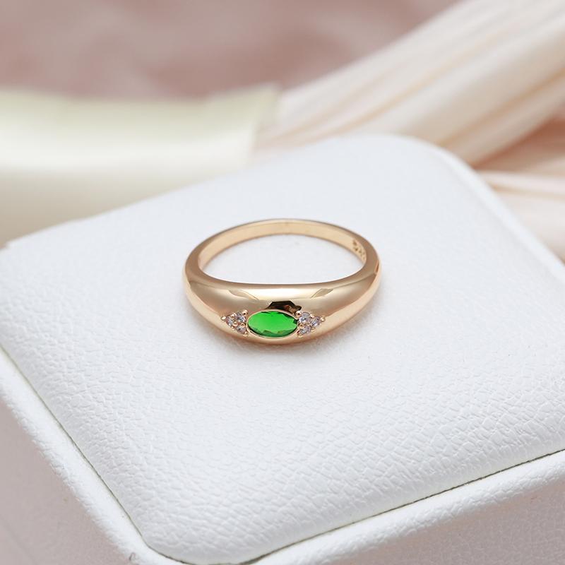 Kinel блестящие зеленые кольца с цирконом для женщин, свадебные украшения для невесты
