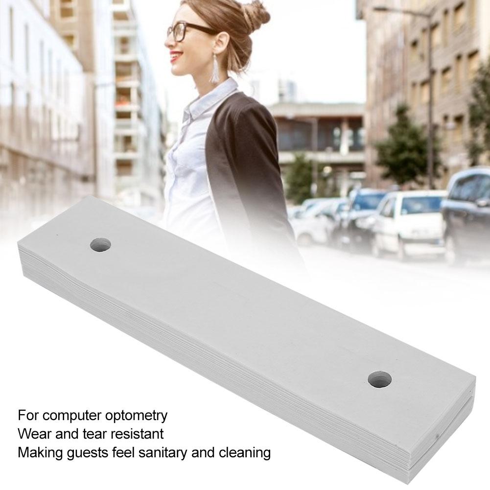 10 пакетов Оптическая бумага для подбородка Бумага для щелевой лампы Санитарно-гигиенические принадлежности для оптометрии