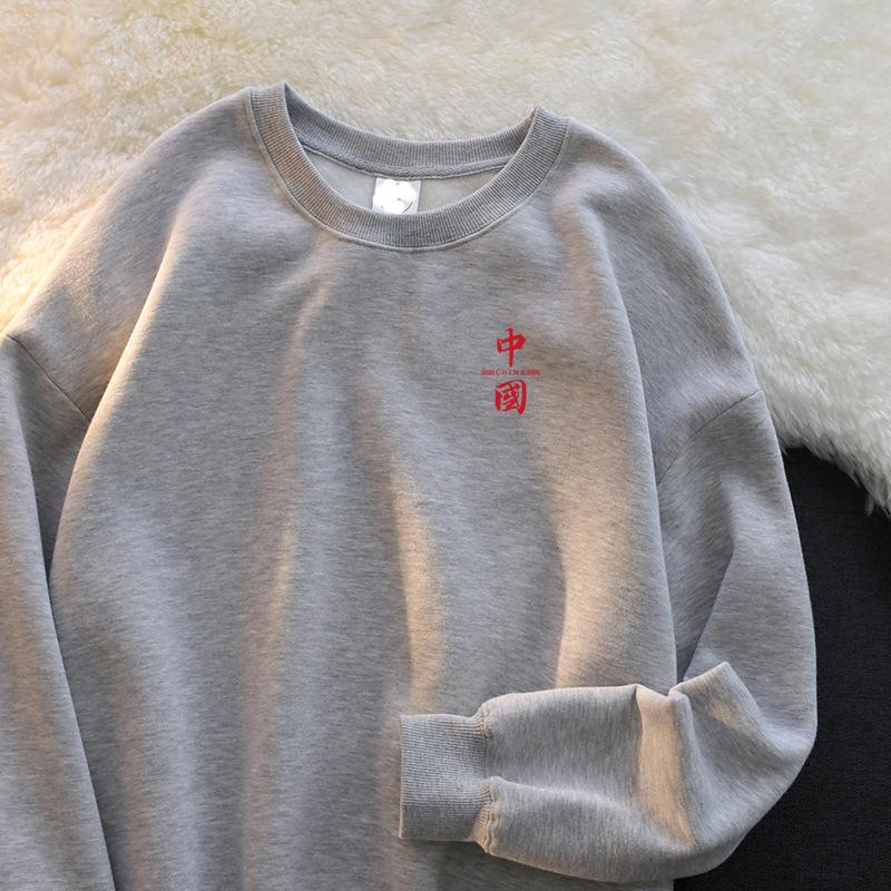 Хлопковый свитер с круглым вырезом для мальчиков, весна, осень и зима, новый модный бренд, повседневная свободная рубашка, верхняя одежда
