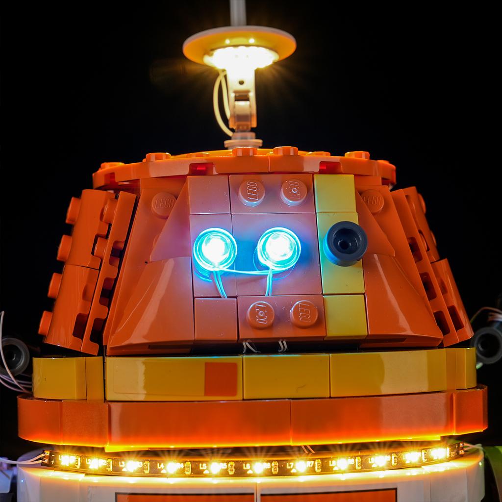 P10102 DIY Светодиодный набор для Lego 75416 Чоппер (С1-10П)™ Дроид-астромеханик Сборный Строительный Блок Игрушка Украшение Регулируемые Световые Аксессуары