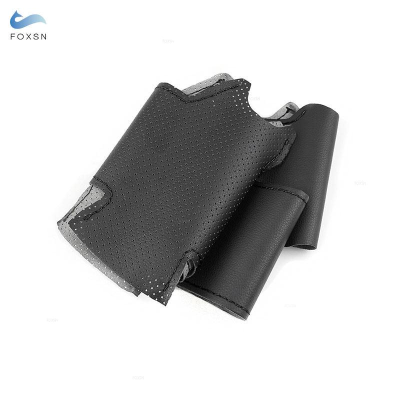 Автомобильный руль, черный кожаный чехол, накладка для Toyota Land Cruiser Prado 2010-2015 Tundra 2013-2017 Tacoma 4Runner