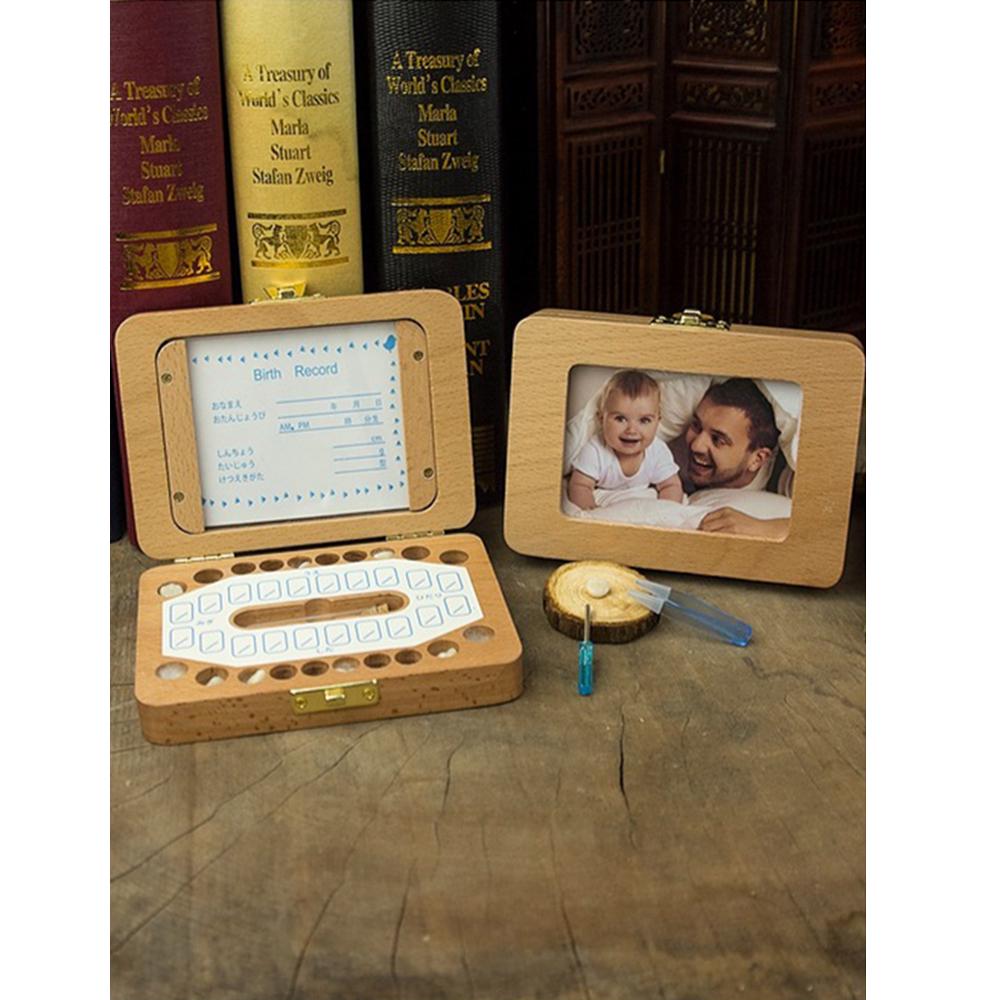 Детская зубная коробка, деревянный стоматологический домик, детская коробка для детских зубов, хото-рамка для хранения зубов, волос