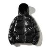 Winter Solid Color Parka Men Thick Hooded Jacket  Warm Harajuku Coat Male Casual Zipper Jackets Windproof Outwear
