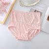 4Pcs Large Size Lace Flower Briefs Mid Waist Underwear for Women Seamless Panties  Ladies