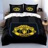 Manchester United Bedding Set Bedding Duvet Cover Set Duvet Cover Pillowcases  (1 * Duvet Cover 2 * Pillowcases, without duvet insert)