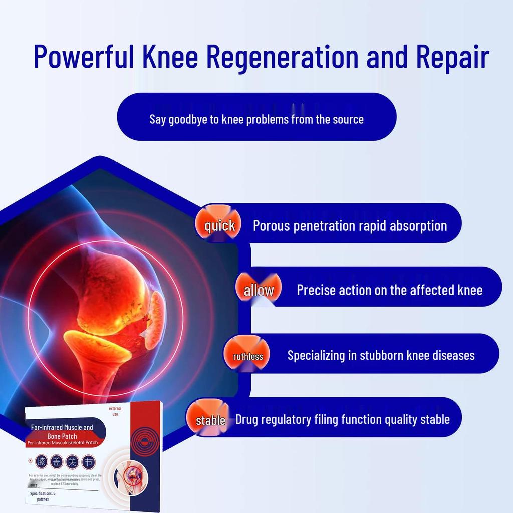 Улучшенная наколенка: Даль-инфракрасная мазь для мениска и суставных сухожилий для облегчения синовита.