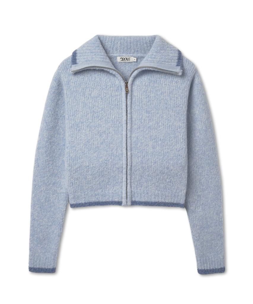 GROVE Grvr Sports_Knit Zip-Up_Blue