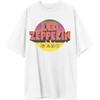 Led Zeppelin Унисекс для взрослых Официальный мерч Круглый логотип Заката Оверсайз Футболка