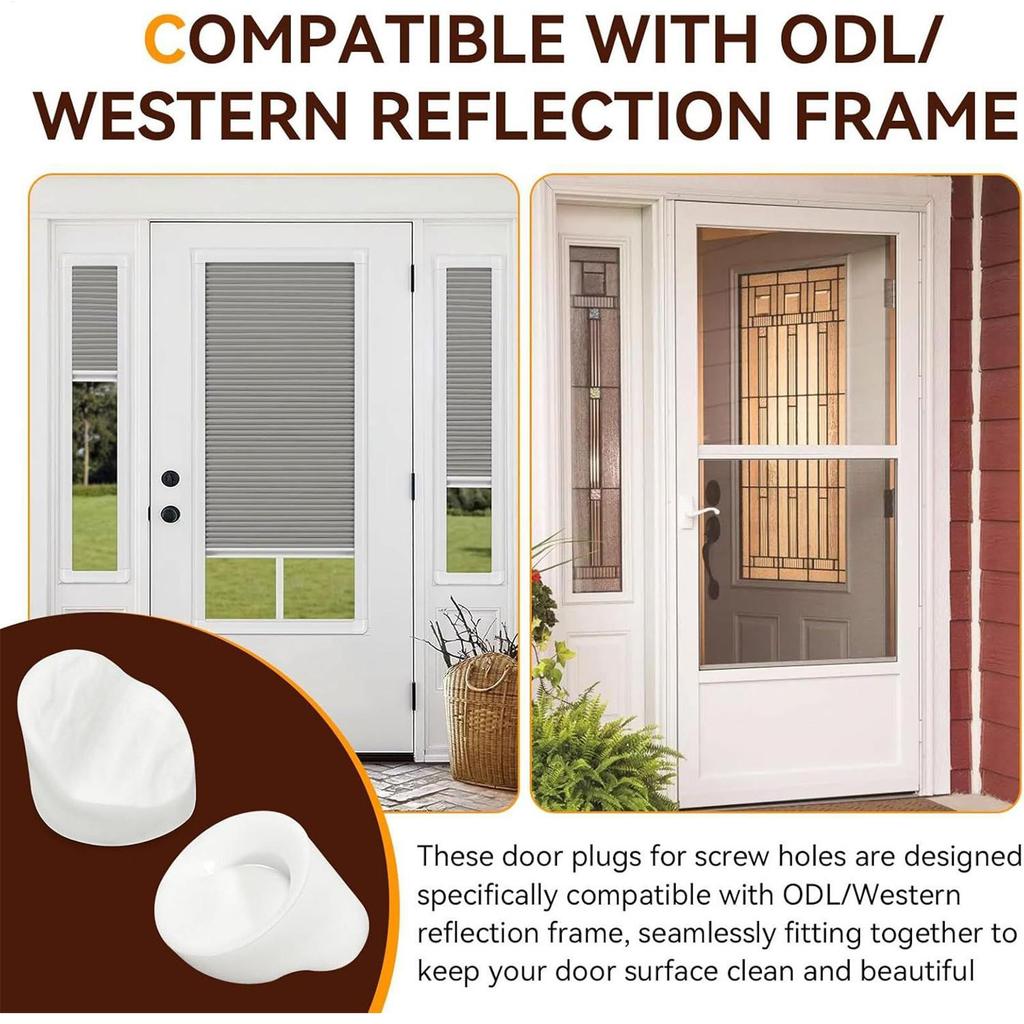 Заглушки для отверстий под саморезы на дверях и окнах, 50 штук, белые, торцевые заглушки для дверей и окон, заглушки для отверстий под саморезы на раме, крышки для дверей, окон, шкафов, заборов
