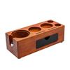 3 IN 1 Espresso Knock Box and Tamping Station 51/54/58MM Espresso Coffee Anti-slip Sapele Wood