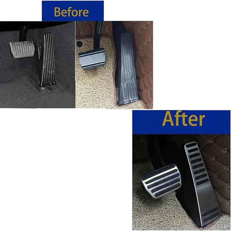AT Gas Brake Pedal Cover For Volvo XC60 XC90 S90 V90 2018-2025 Stainless Car Footrest Pedal Accelerator Brake Pedals Cover 2pcs