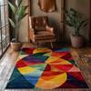 Colorful Living Room Carpet Mexican Ethnic Style Rug Versatile and Simple Living Room Study Mat Home Decoration